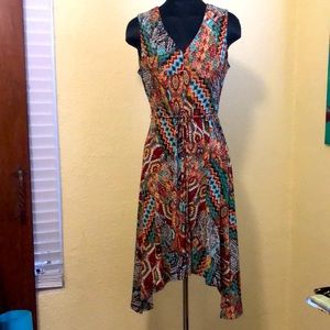 SOHO Dress Sz M Boho Print